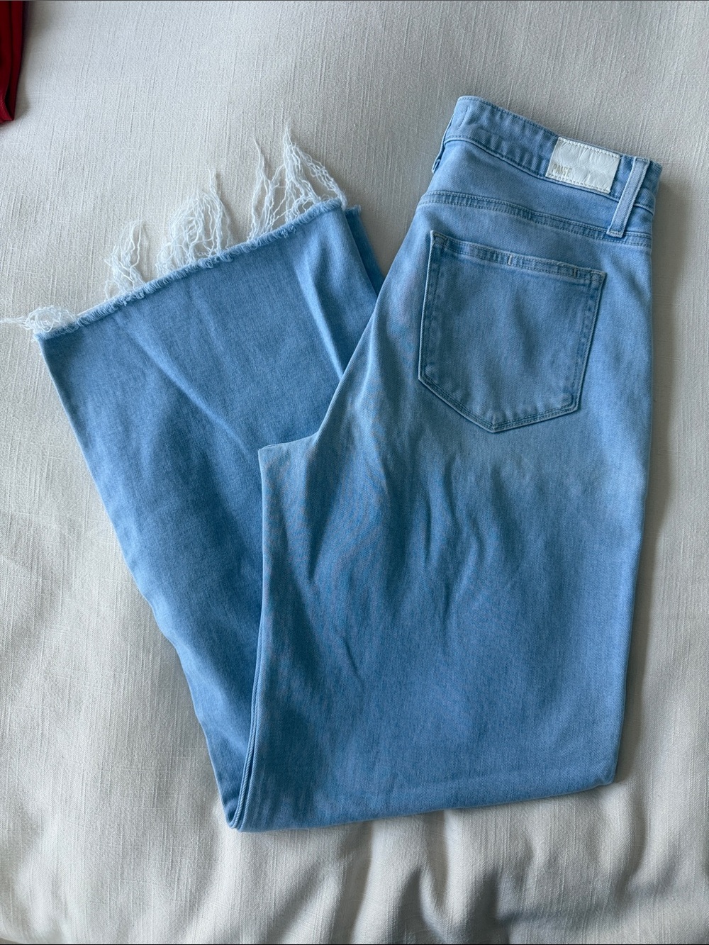 PAIGE Anessa Wide Leg Jeans Light Wash Size 29